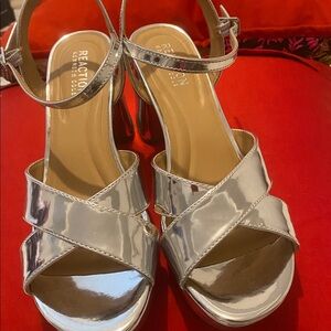 Stylish Silver Platform Sandals for Women